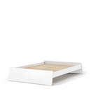 Stockholm Bed, 140 x 200 cm, White, Without headboard, With slatted frame