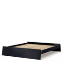 Stockholm Bed, 180 x 200 cm, Black-brown, Without headboard, With slatted frame