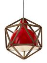 Block 2 Pendant Lamp, Red