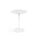 Saarinen Round Side Table, 41 cm, White, Laminate white