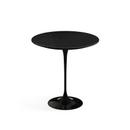 Saarinen Round Side Table, 51 cm, Black, Lacquer black