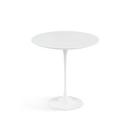 Saarinen Round Side Table, 51 cm, White, Laminate white