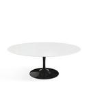 Saarinen Oval Sofa Table, Black, Laminate white