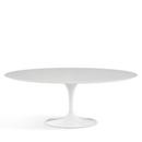 Saarinen Oval Dining Table, L 198 cm x  W 121 cm, White, Laminate white