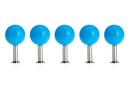 Dots Wall Hooks Set of 5, Aqua