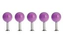 Dots Wall Hooks Set of 5, Lilac