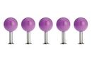 Dots Wall Hooks Set of 5, Lilac