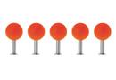 Dots Wall Hooks Set of 5, Orange