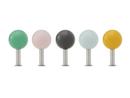 Dots Wall Hooks Set of 5, Colour mix 