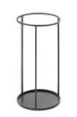 Rack Umbrella Stand/ Side Table, Round, Black powder-coated