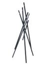 Sticks Coat Rack, Ash black matt