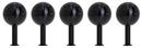 Dots Stone Wall Hooks Set of 5, Nero Marquina / black