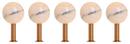 Dots Stone Wall Hooks Set of 5, Rosa Portogallo / copper