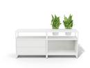 M1 plant sideboard, Version 2 (H 70 x W 160 cm), White