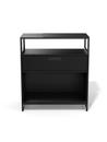 M1 Sideboard, Version 1 (H 90 x W 80 cm) - 1 drawer, Black