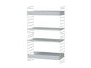 String Outdoor Wall Shelf, Version C (H 100 x W 58 x D 30 cm)