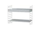 String Outdoor Wall Shelf, Version D (H 50 x W 58 x D 30 cm)