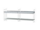 String Outdoor Wall Shelf, Version F (H 50 x W 116 x D 30 cm)