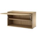 String System Cabinet With Flip Door, Oak