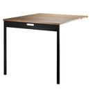 String System Folding Table, Walnut / black