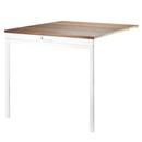 String System Folding Table, Walnut / white