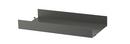 String System Metal Shelf, 58 x 30 cm, Edge deep, Dark grey