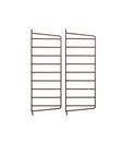 String System Wall Panel, Set of 2, 50 x 20 cm, Brown