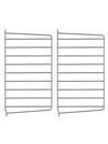 String System Wall Panel, Set of 2, 50 x 30 cm, Dark grey