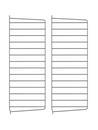 String System Wall Panel, Set of 2, 75 x 30 cm, Dark grey