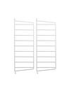 String System Wall Panel, Set of 2, 50 x 20 cm, White