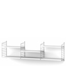 String System Shelf L, 30 cm, Grey, White lacquered