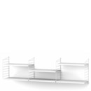 String System Shelf L, 30 cm, White, White lacquered