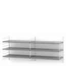 String System Shelf M, 30 cm, White, Grey lacquered