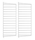 String System Wall Panel, Set of 2, 75 x 30 cm, Grey
