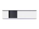Tray Meterware, Shallow (2,5 cm), signal white, Shallow (1,9 cm), deep black