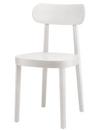 118 / 118 M, White varnished beech, Moulded plywood seat