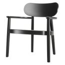 119 F / 119 MF, Black stained beech, Cane-work (with supporting mesh underneath seat)