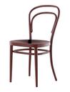 214 / 214 M Chair, Without armrests, Mahogany stained beech, Moulded plywood seat