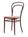 214, Without armrests, Mahogany stained beech, Cane-work (with supporting mesh underneath seat)