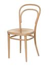 214, Without armrests, Natural stained beech, Moulded plywood seat