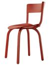 404 / 404 F, Without armrests, Rust red stained oak
