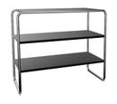 B 22, Ash deep black, open-pored lacquered, B 22a: Shelves - same distance between shelves