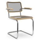 S 32 N / S 64 N Pure Materials, Oiled Oak, Chrome-plated, With armrests, No glides
