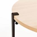 Tiptoe Side Table Brooklyn, Oak finish, Dark varnished steel
