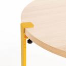 Tiptoe Side Table Brooklyn, Oak finish, Sunflower yellow