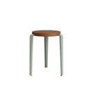 Lou Stool, solid wood, Tinted oak, Eucalyptus grey