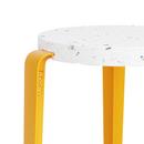 Lou Stool, recycled plastic, Venezia, Sunflower yellow