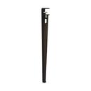 Tiptoe Table Leg, 75 cm, Dark varnished steel
