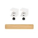 Tiptoe Wall Shelf, solid oak, Wall shelf 120 cm, Cloudy white