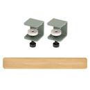 Tiptoe Wall Shelf, solid oak, Wall shelf 150 cm, Eucalyptus grey